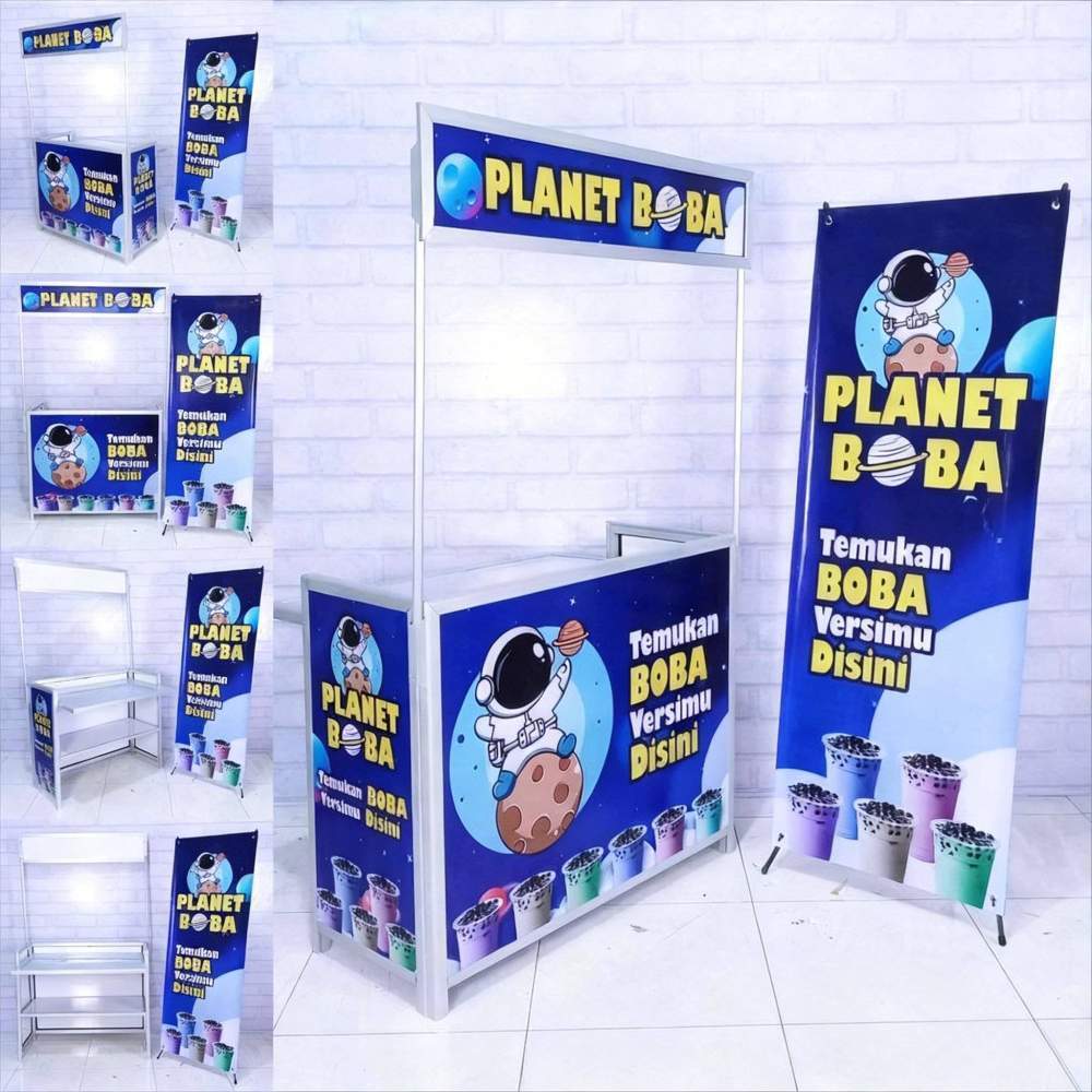 Booth Portable Juragan Gerobak 21 Model Meja Dalam Lipat Untuk jualan